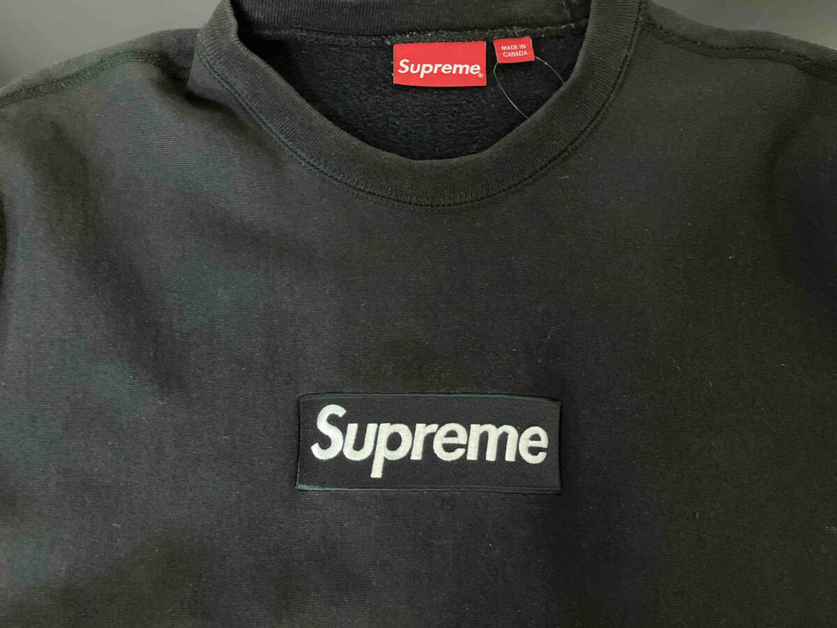 Supreme シュプリーム スウェット Box Iogo Crewneck Black 18AW ロゴ 丸首 ブラック メンズ インナー 綿100% サイズ不明 カナダ製_画像6