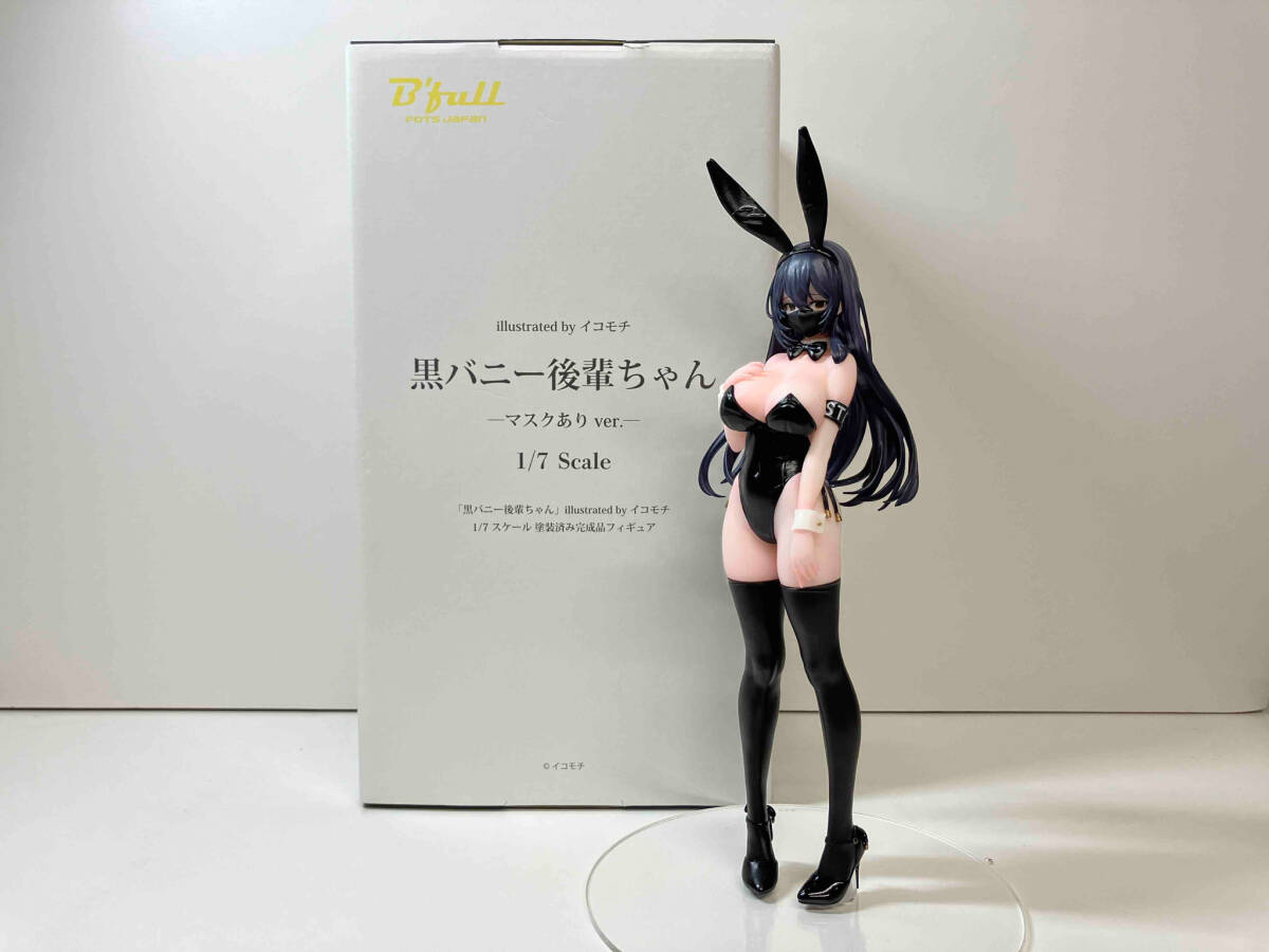 FOTS JAPAN 黒バニー後輩ちゃん illustrated by イコモチ 1/7_画像1