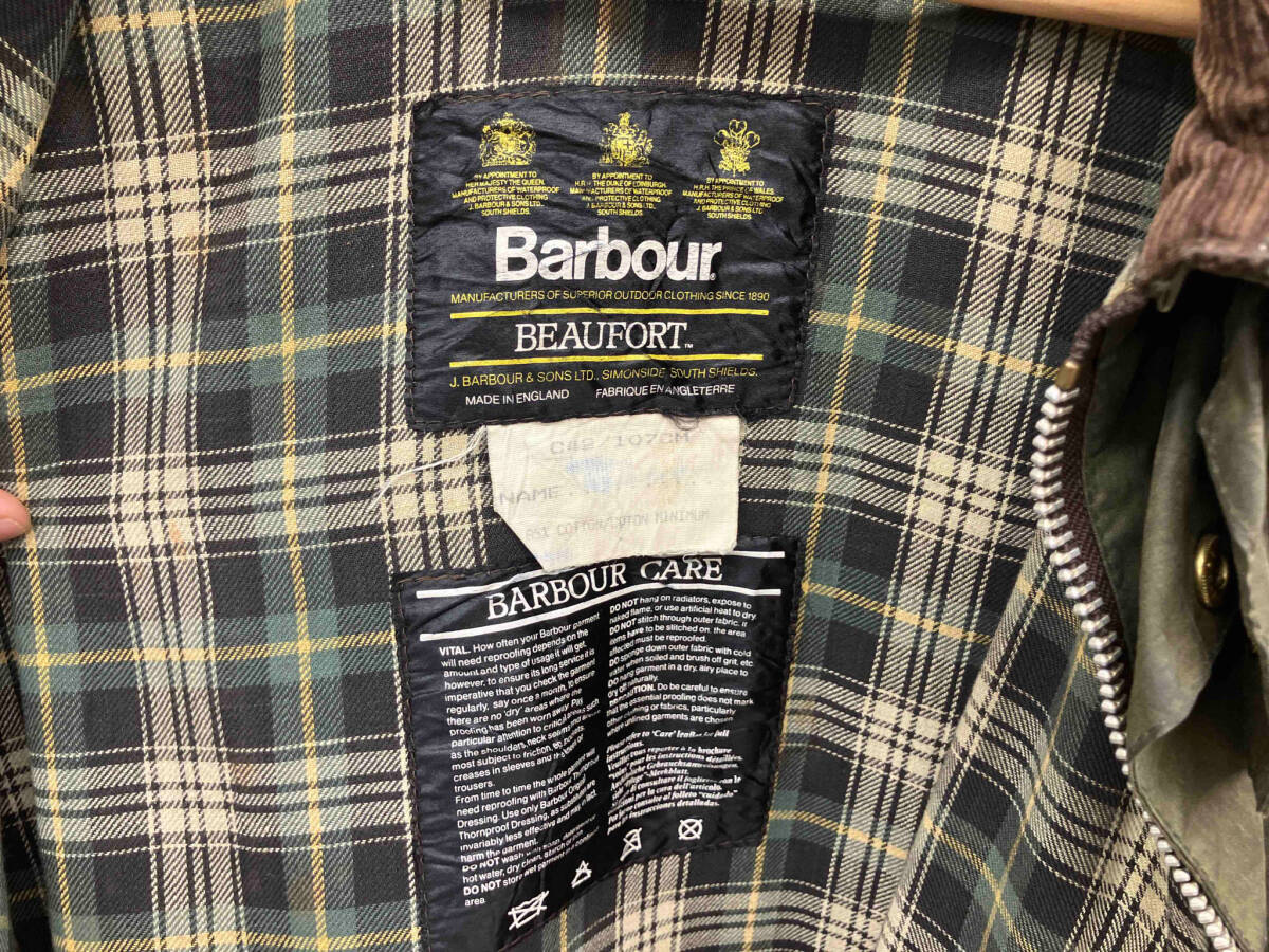 BARBOUR 1980s BEAUFORT 3ワラント その他ジャケット カーキ オリーブ 店舗受取可_画像4