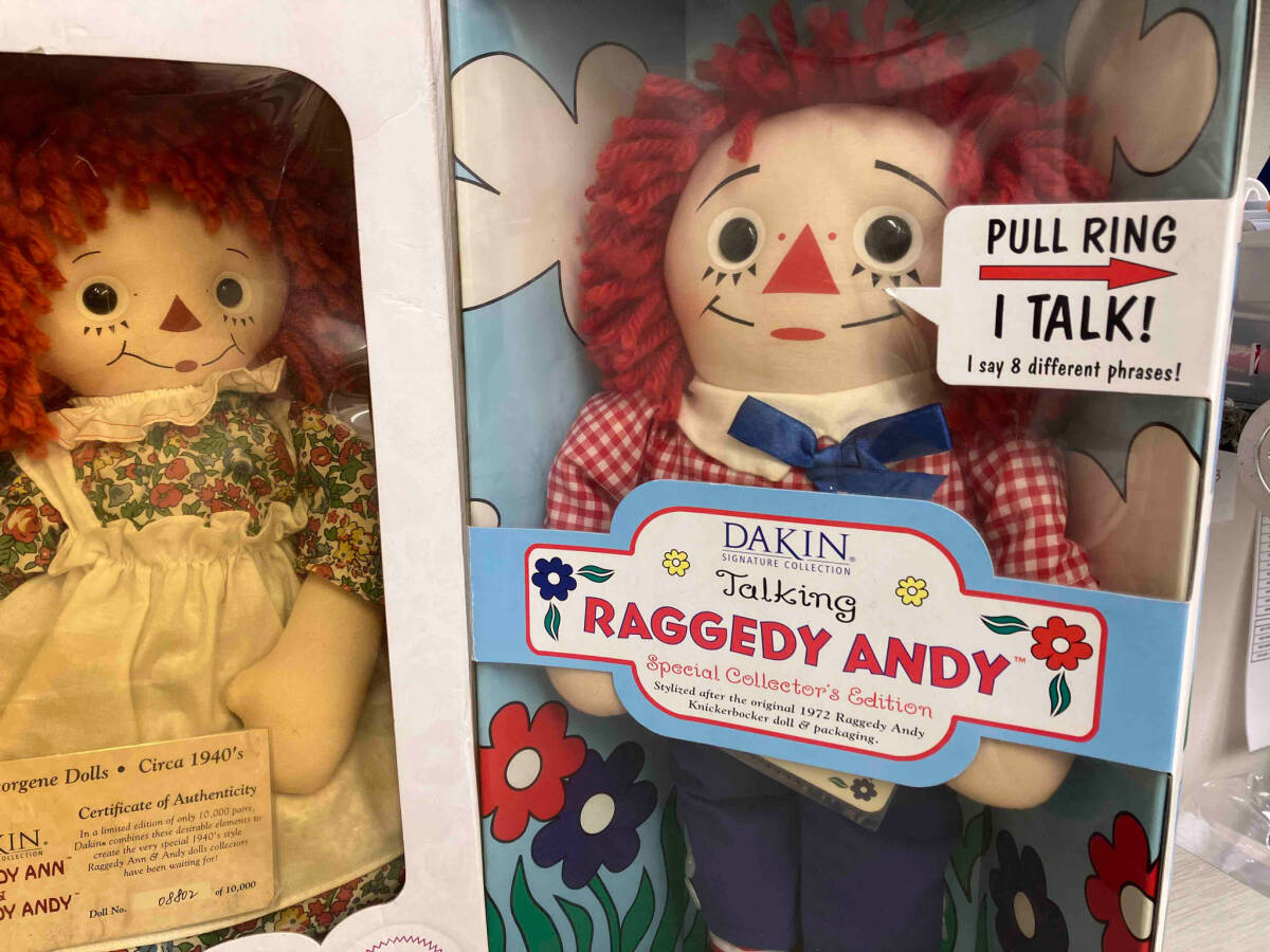 まとめ売り DAKIN Raggedy Ann&Andy ラガディ アン&アンディ ドール 人形 ぬいぐるみの画像4