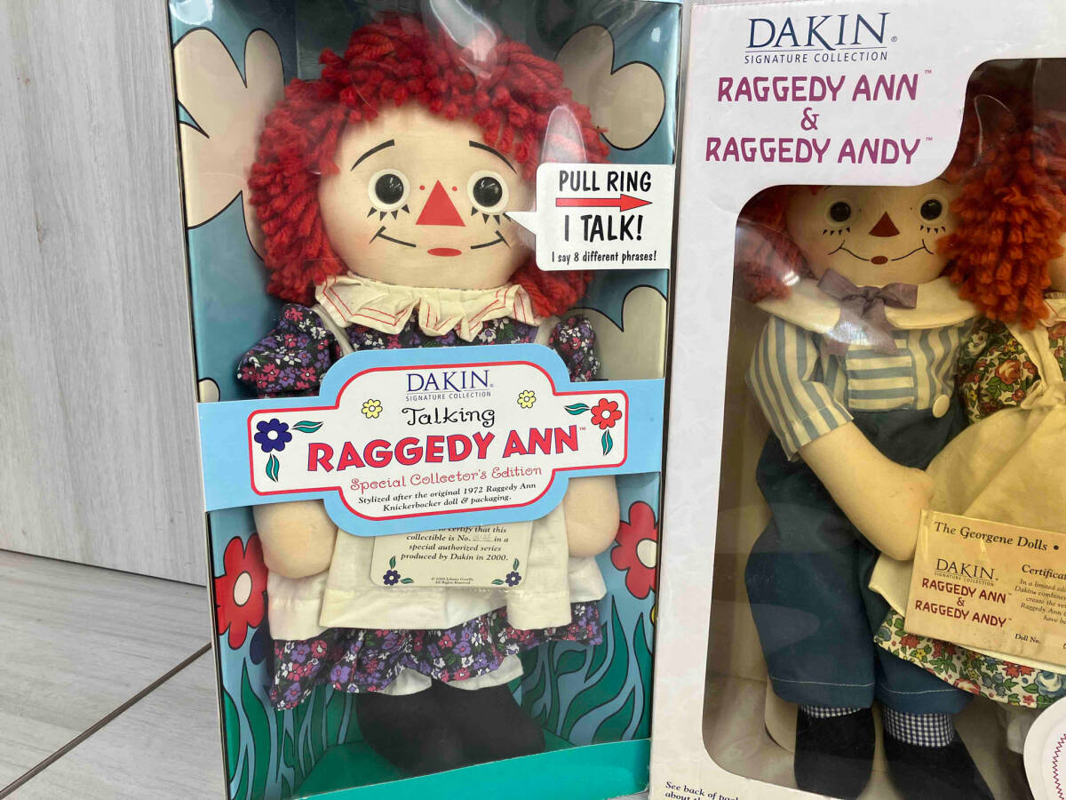 まとめ売り DAKIN Raggedy Ann&Andy ラガディ アン&アンディ ドール 人形 ぬいぐるみの画像2