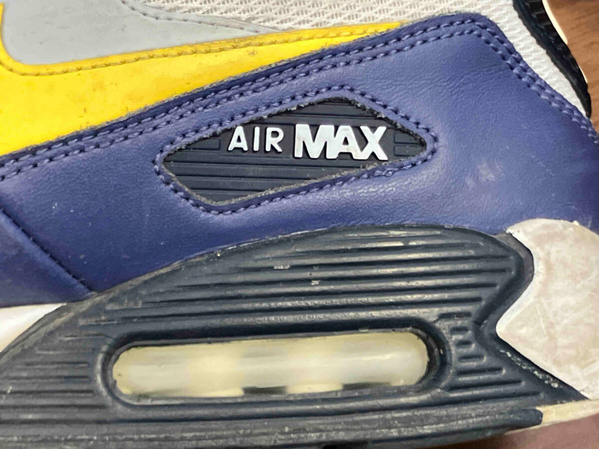 NIKE ナイキ AIR MAX 90 エアーマックス ESSENTIAL AJ1285-101 スニーカー　ローカットスニーカー ホワイト ネイビー イエロー サイズ27㎝_画像8