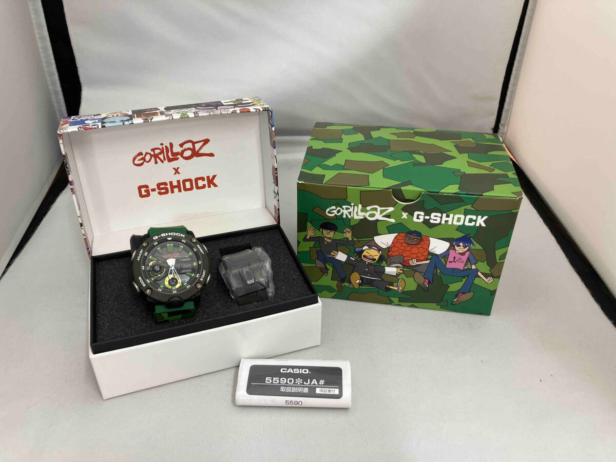 CASIO カシオ G-SHOCK Gショック GA-2000GZ-3AJR Gorilazコラボ クォーツ 箱付き 腕時計の画像9