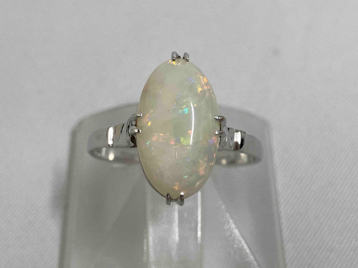 最高品質の K14WG/ホワイトゴールド/白石(縦約1.2cm横約0.8cm)11号/2.2g/研磨済 ホワイトゴールド