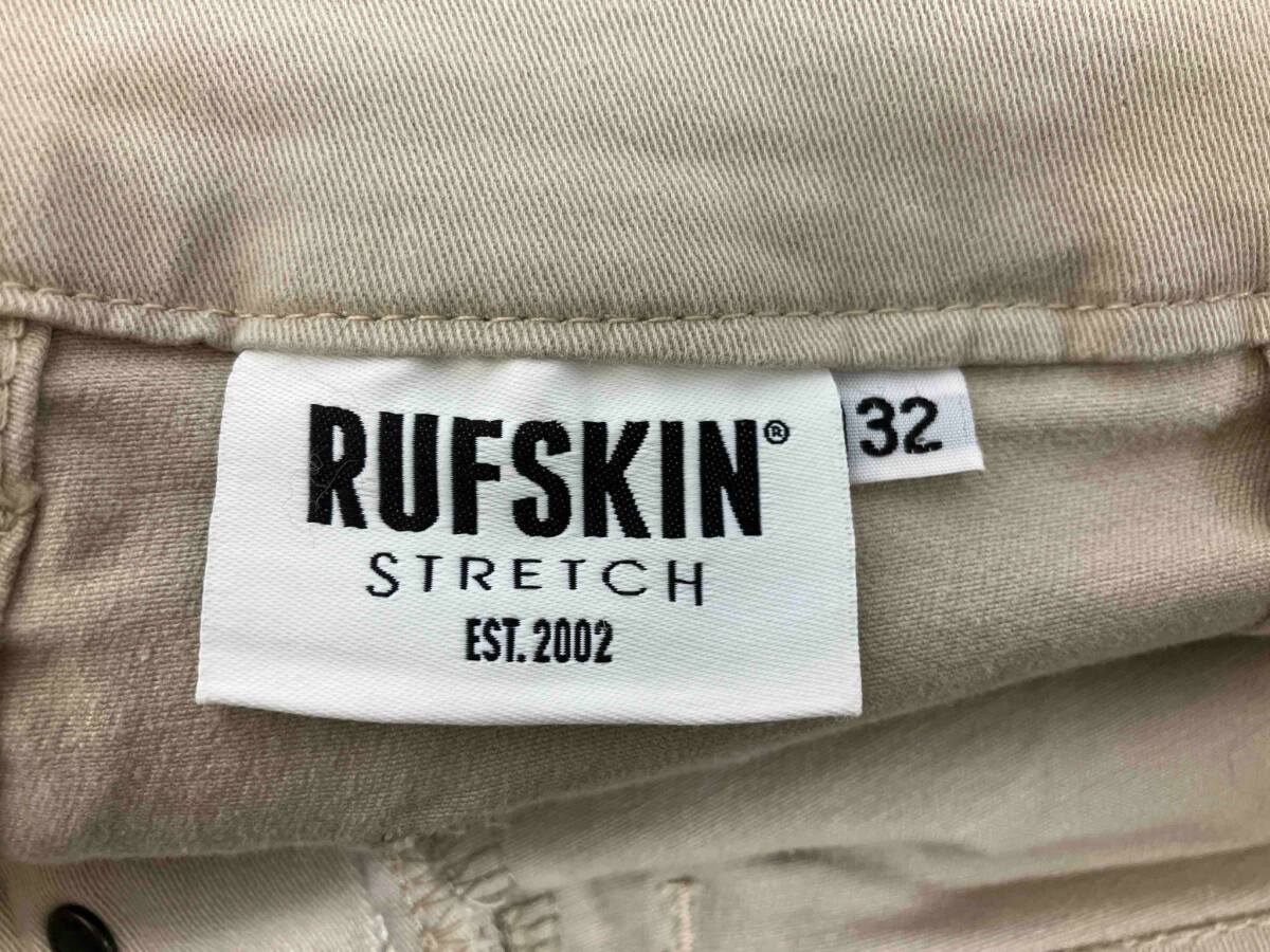 RUFSKIN STRETCH/ホワイト/ボタンフライ 綿パン_画像4
