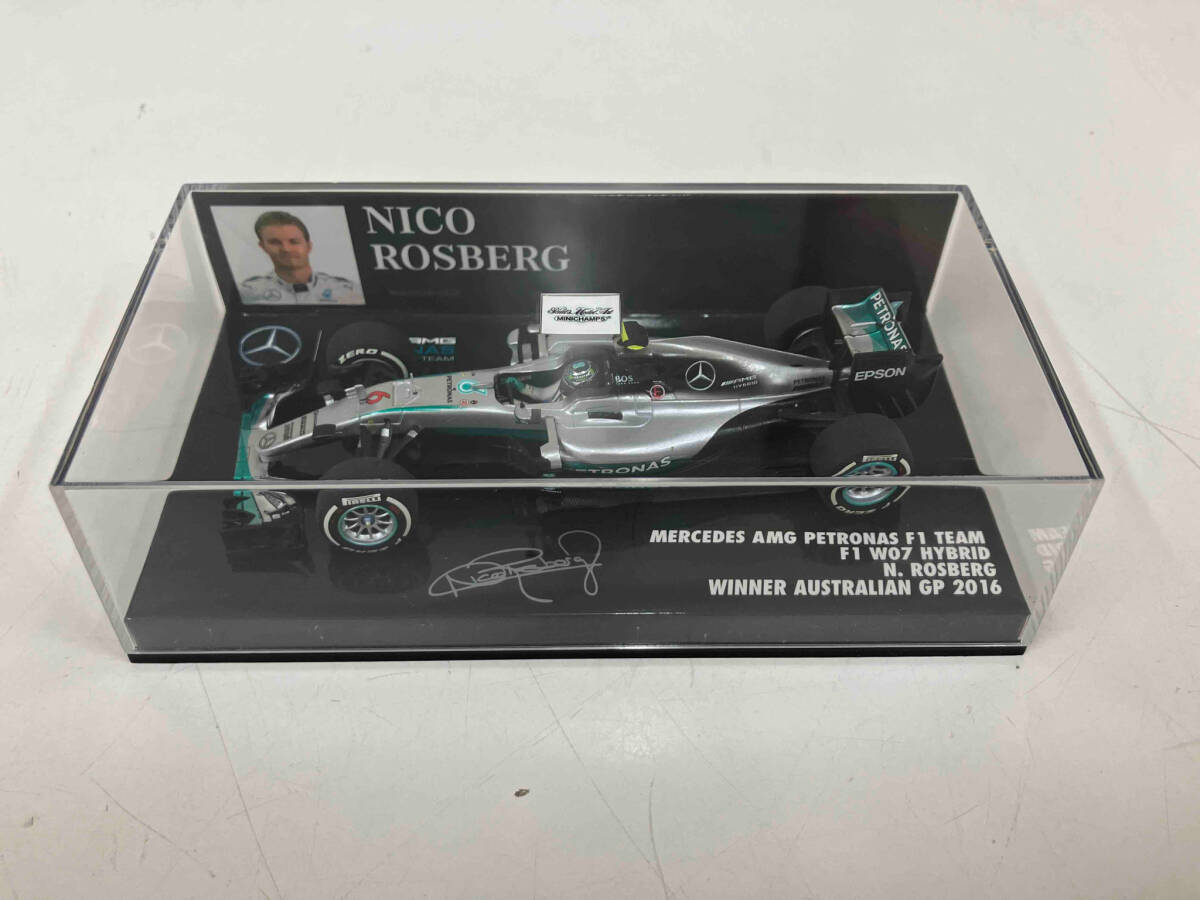 MINICHAMPS 1/43 メルセデス AMG ペトロナス F1チーム W07 ハイブリッド ニコ・ロズベルグ 2016 ミニチャンプス ミニカー_画像1