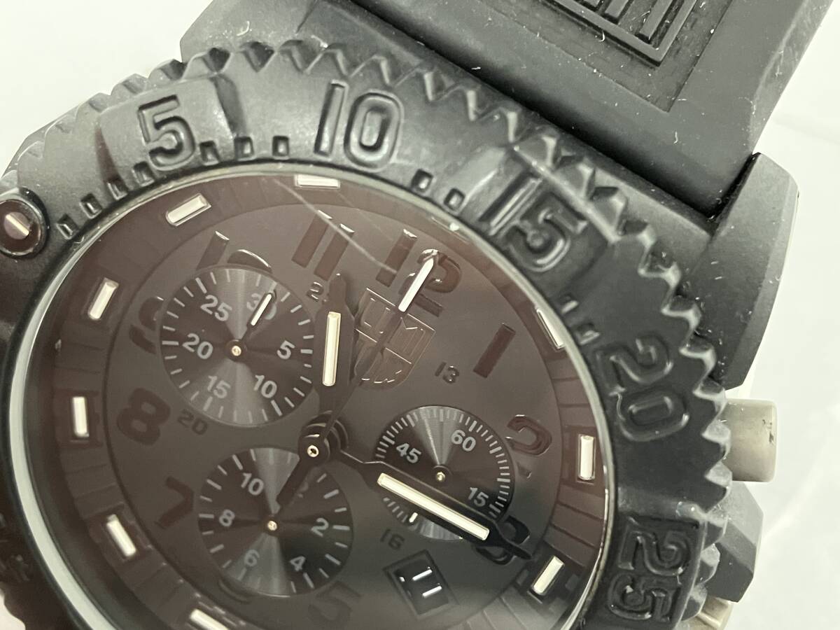 ジャンク LUMINOX 3080 クォーツ 腕時計 ベルト破損 動作未確認の画像7