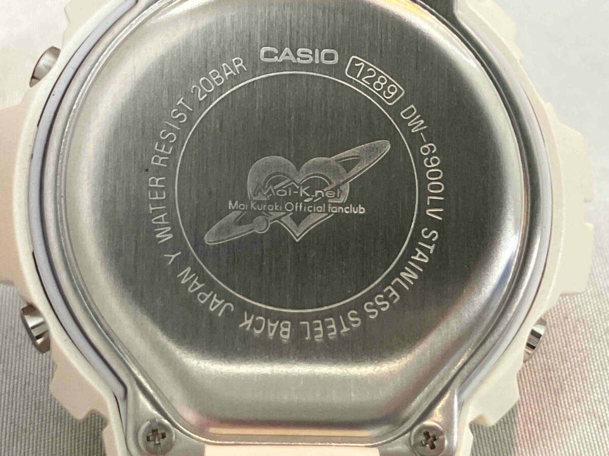 ジャンク 【1円スタート】【電池切れ】CASIO カシオ G-SHOCK DW-6900LV 倉木麻衣 ファンクラブ 限定モデル クォーツ腕時計(ゆ16-04-02)の画像3