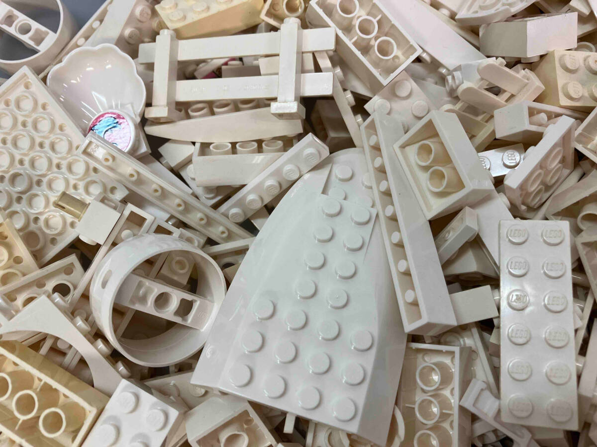 LEGO 色分けブロック バラ 【白/ホワイト】3Kg以上 大量 まとめ売り パーツ プレート 基本ブロック 特殊ブロック 部品取りの画像8