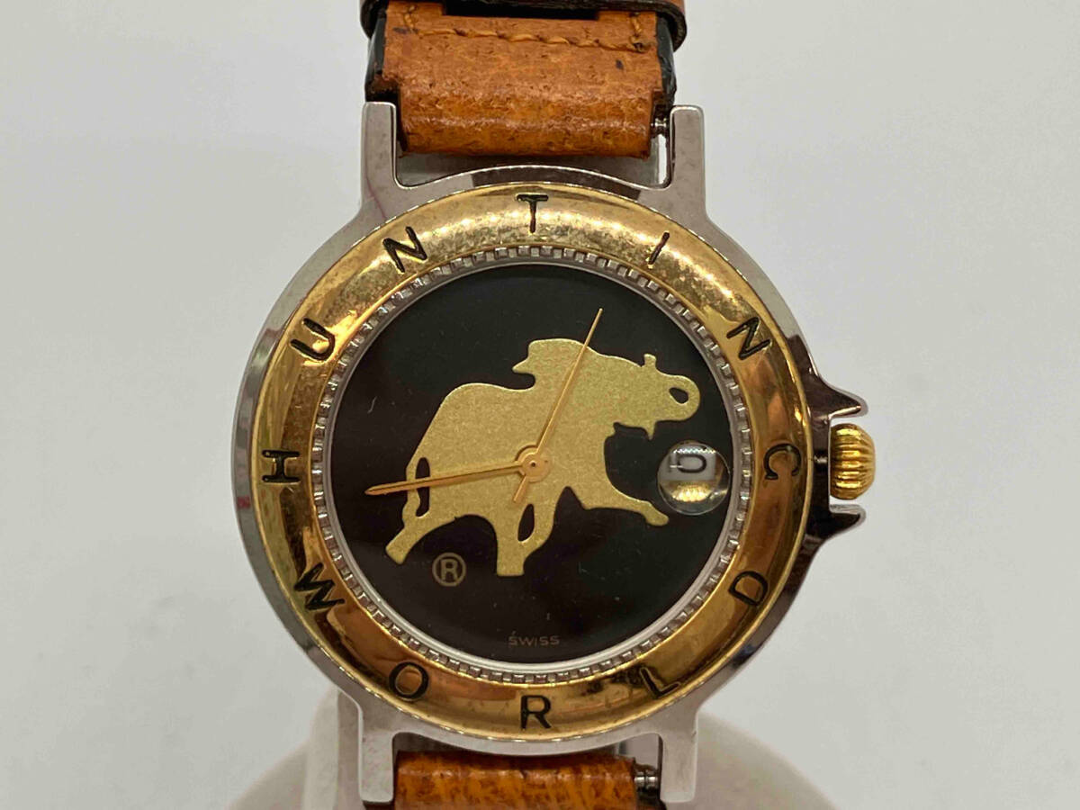 HUNTING WORLD Hunting World MCMLXXXⅧ 271084 quartz wristwatch 