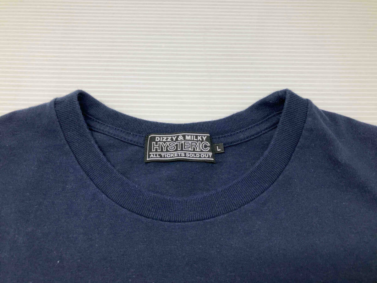 ★ HYSTERIC GLAMOUR ヒステリックグラマー 02231CT44 半袖Tシャツ 日本製 L ネイビー 夏の画像4