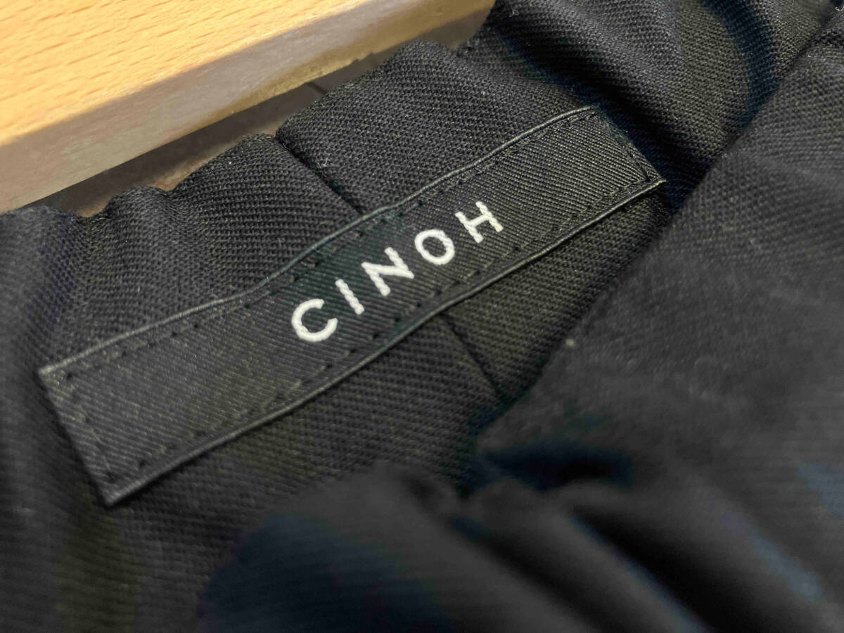 22ss CINOH TWILL RELAX PANTS ツイルリラクスロングパンツ ブラック M チノ ブラック 店舗受取可