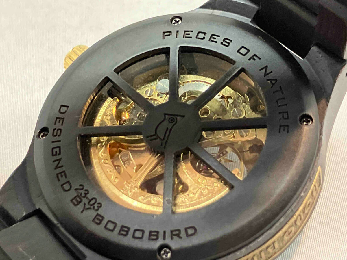 ジャンク 【1円スタート】BOBOBIRD 23-03 自動巻 腕時計(ゆ16-04-09)の画像3
