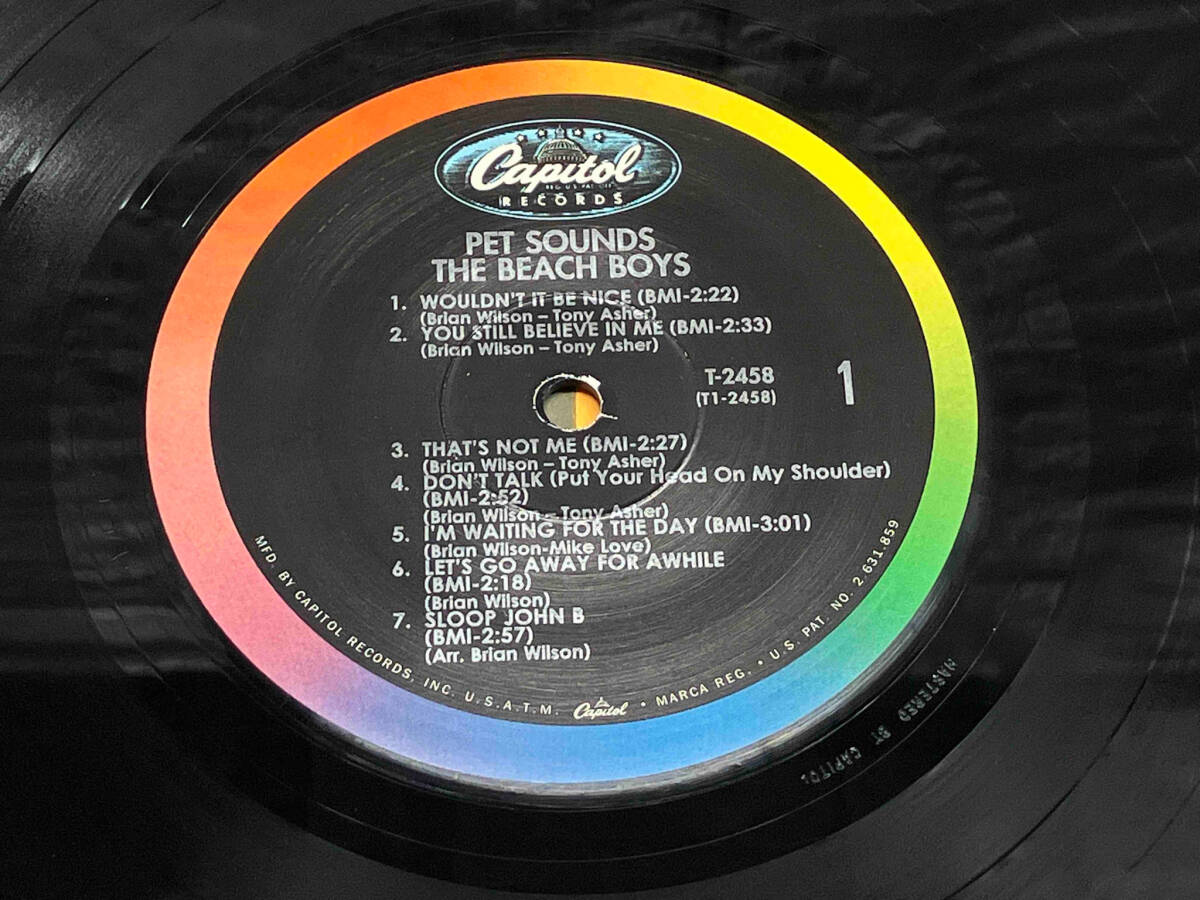 【LP盤】 THE BEACH BOYS/ザ・ビーチ・ボーイズ PET SOUNDS US盤/虹ラベル T2458の画像6