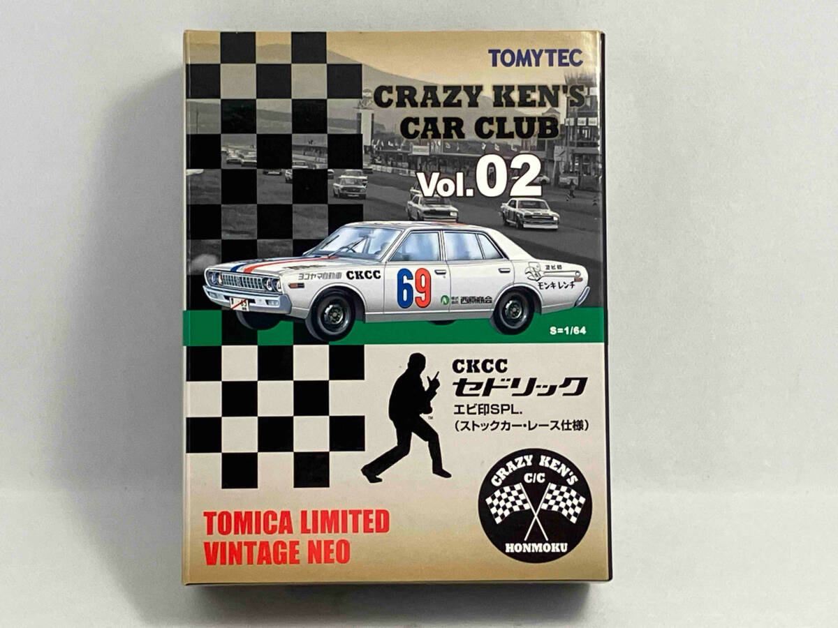 トミカリミテッド ビンテージ ネオ 1/64 CKCC セドリック エビ印SPL.（ストックカー・レース仕様）CRAZY KEN’S CAR CLUB（18-05-18）の画像1