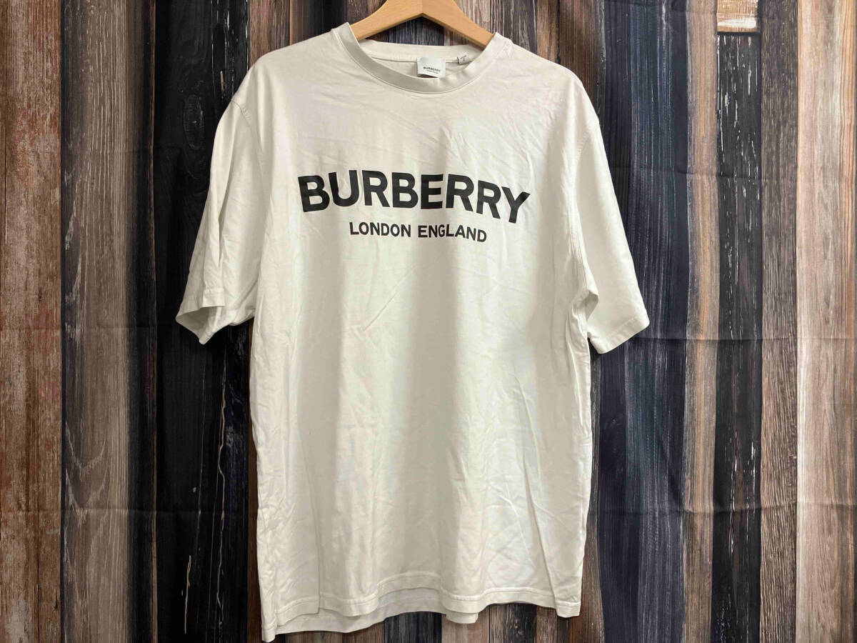 BURBERRY バーバリー 8026017 右わき小穴あり 半袖Tシャツ ホワイトXL 店舗受取可_画像1