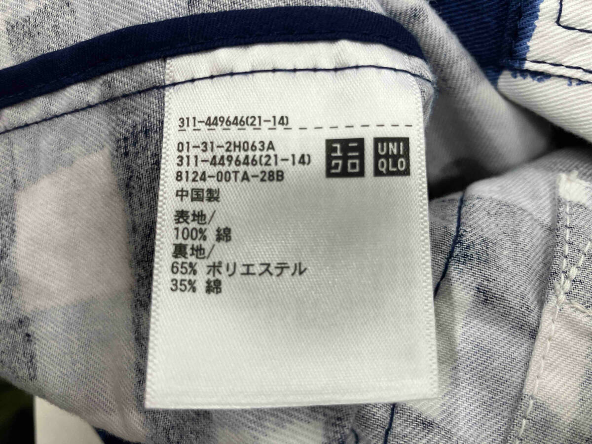 UNIQLO×MARNI オーバーサイズユーティリティジャケット 22SS 311-449646 ユニクロ マルニ Lサイズ ブルー×ホワイトの画像4