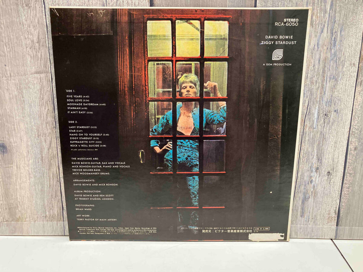 DAVID BOWIE/デヴィッド・ボウイ 【LP盤】THE RIDE AND FALL OF ZIGGY STARDUST AND THE SPIDERS FROM MARS RCA60_画像2