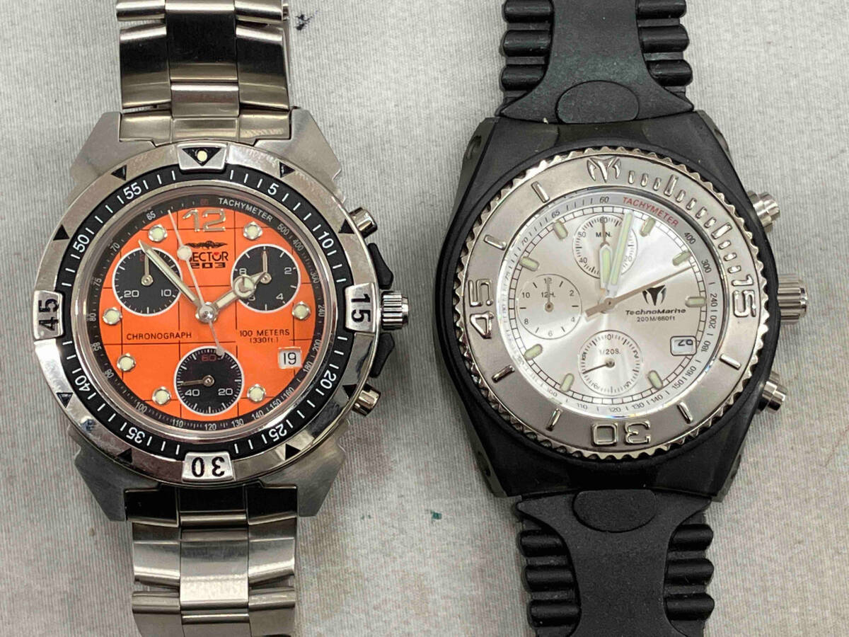 ジャンク ［ まとめ売り　10本 ］ ファッション腕時計(MARSHAL、CYMA、swatch等)_画像2