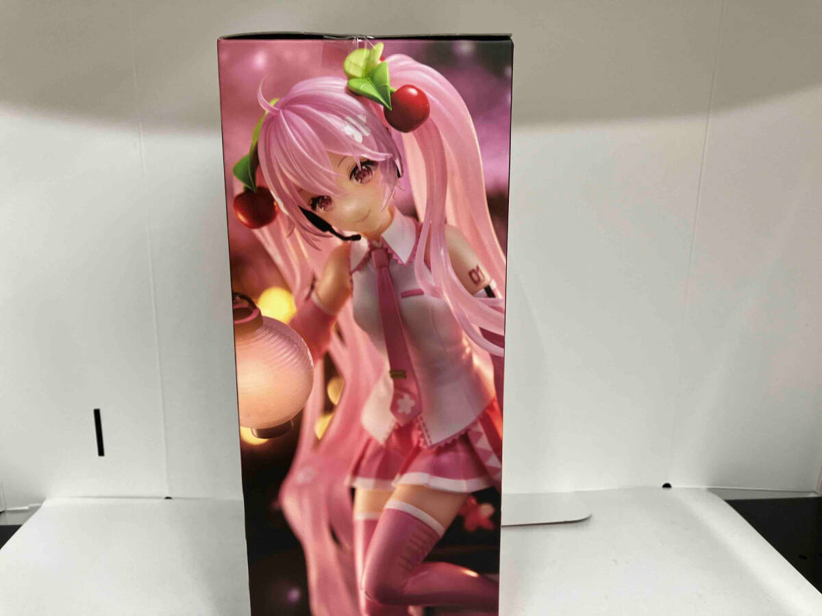 未開封品 タイトー 初音ミク 桜ミク ~桜提灯ver.~ (両目開け) AMP+ フィギュア ボーカロイド_画像3