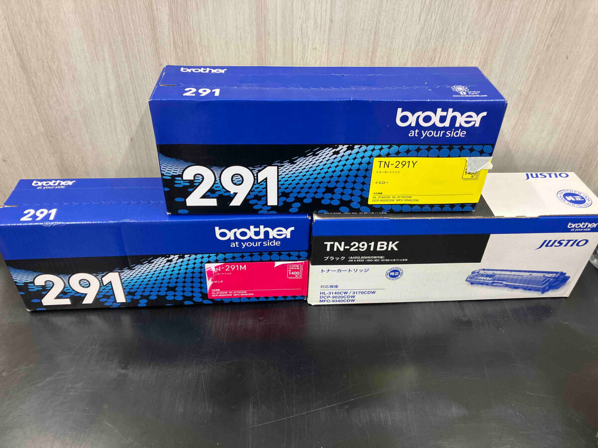 未使用 大特価 ⑤ brother TN-291 BK Y M 3点セットの画像1