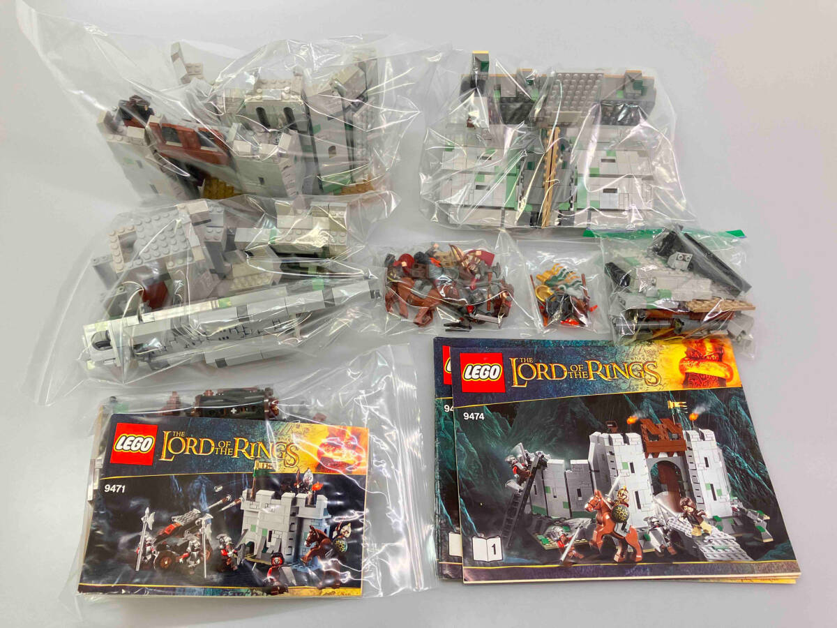 正規品LEGO 9474ヘルムズディープの戦い 9471ウルク=ハイ軍 レゴ ロード・オブ・ザ・リング2点セット まとめ売り 中古の画像1