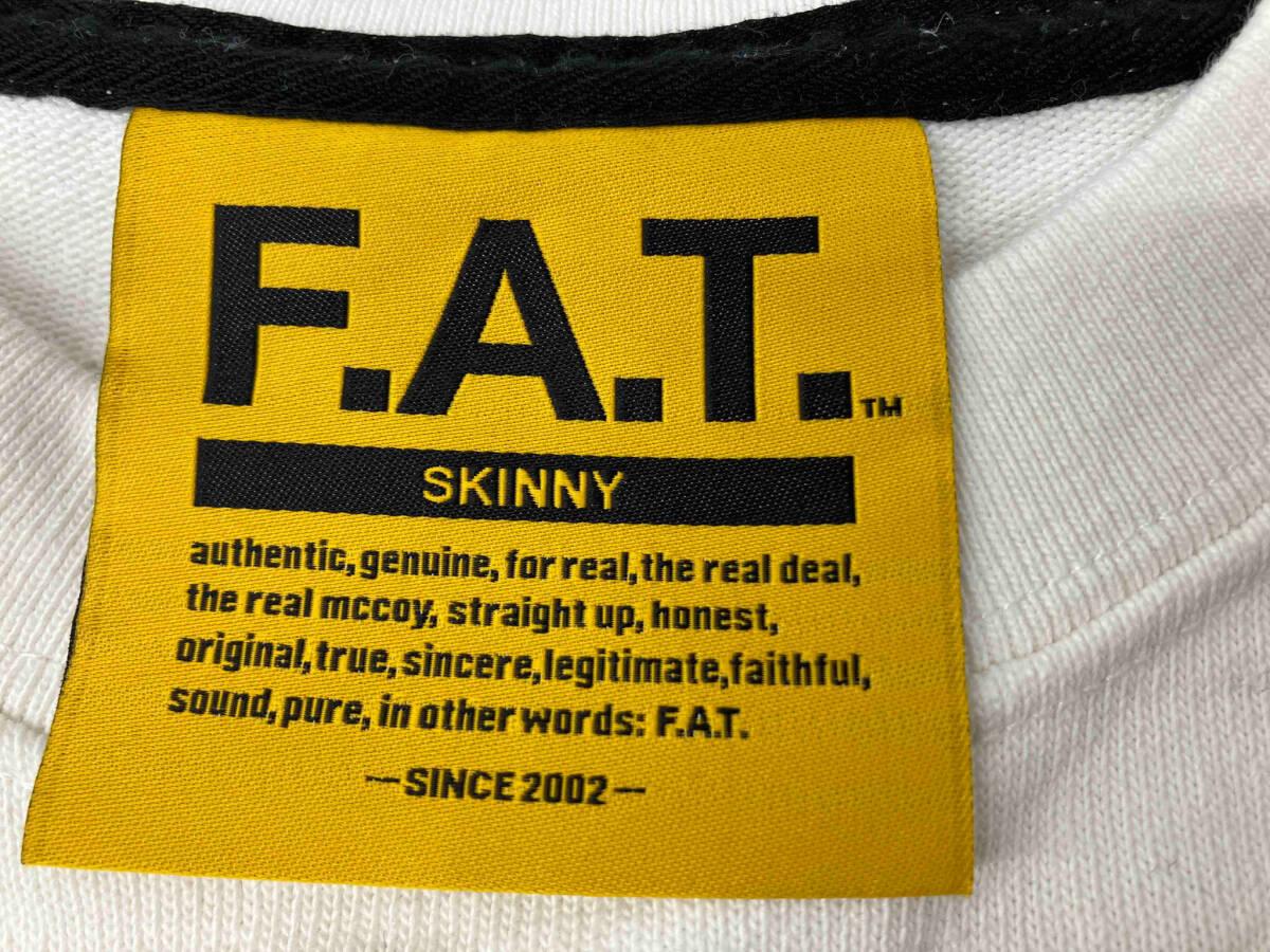 FAT sb Kevin Metallier エフエーティー　コラボTシャツ 半袖Tシャツ　ホワイト サイズSKINNY_画像6