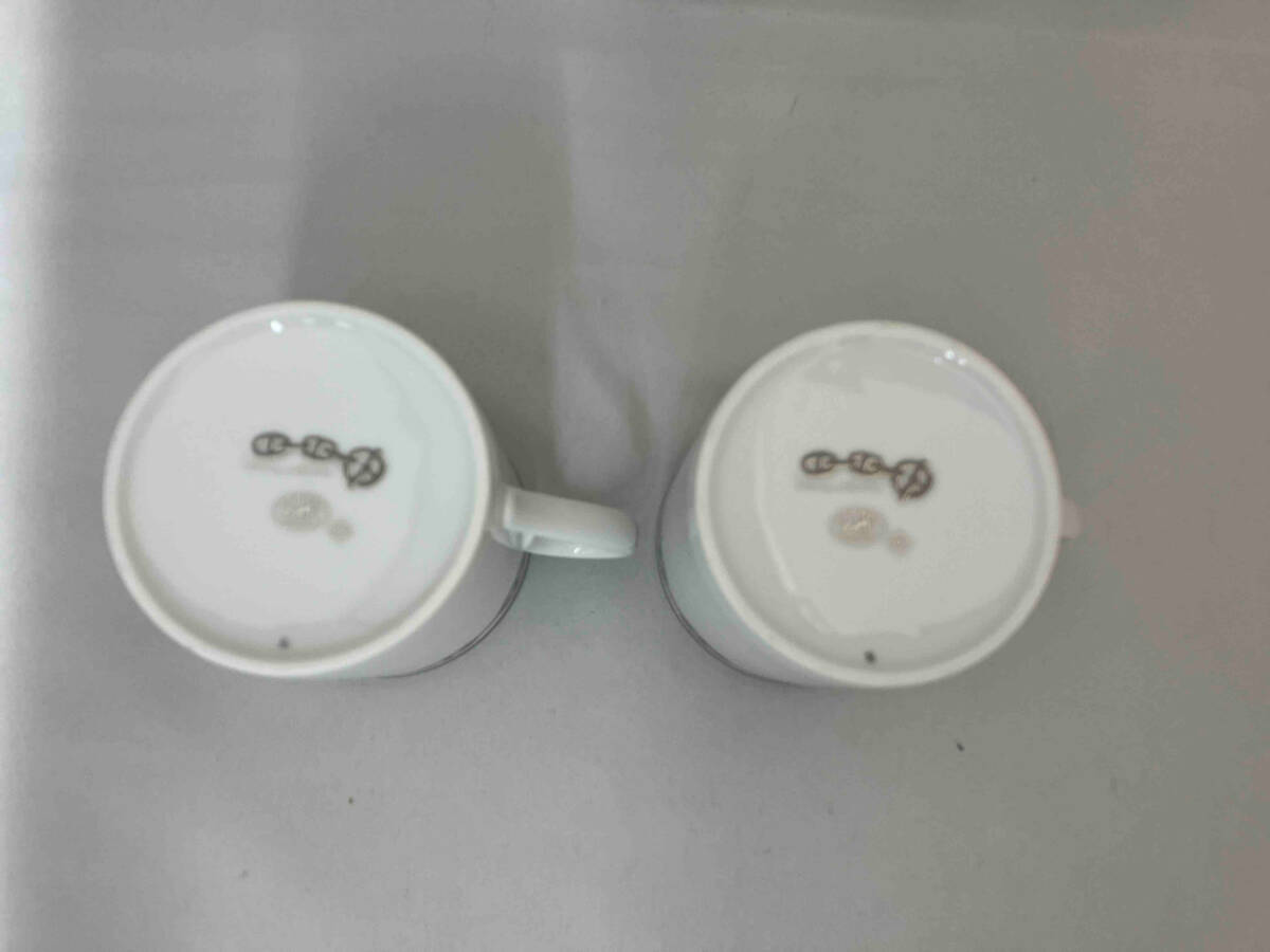 HERMES エルメス シェーヌダンクル マグカップ2客 ブランド食器 HERMES エルメス シェーヌダンクル マグカップ2客 ブランド食器