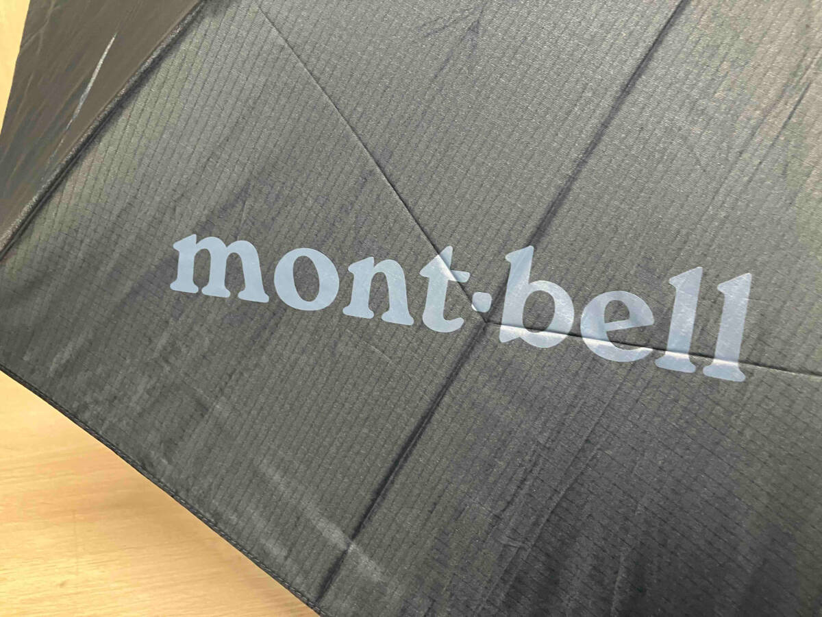 ブルーブラック【美品ダグ付き】mont-bellモンベルトレッキングアンブレラ折りたたみ傘150g親骨の長さ55cmの画像4