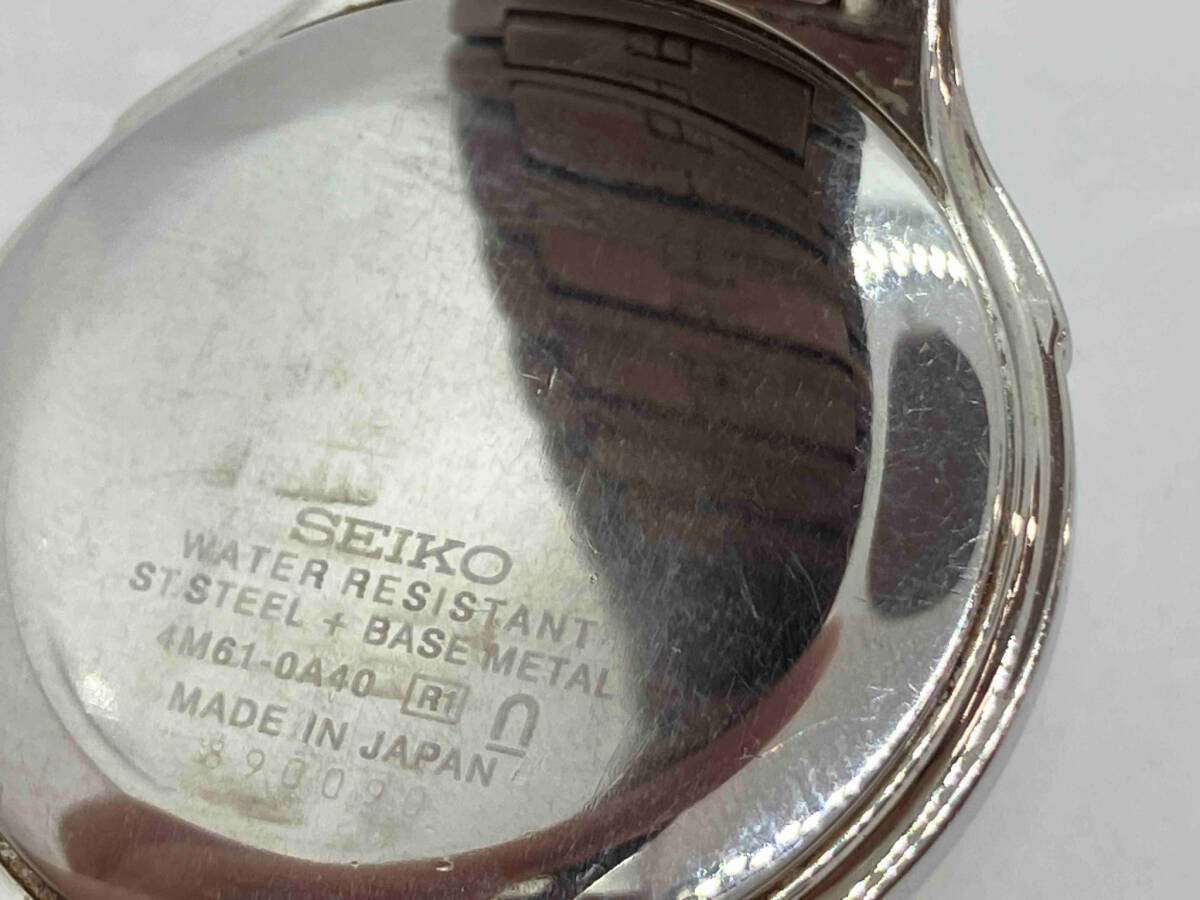 SEIKO Seiko DOLCE Dolce 4M61-0A40 890090 kinetic belt short . wristwatch 