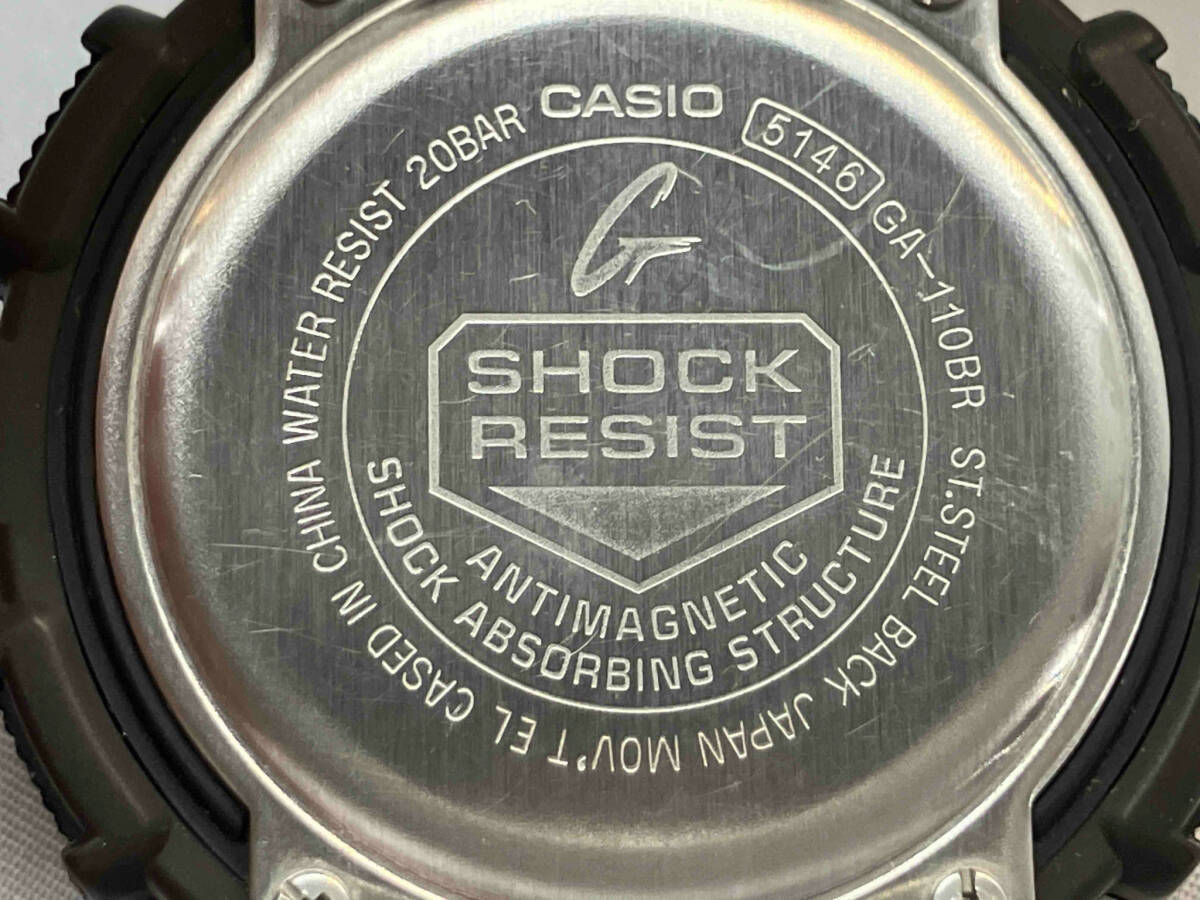 ジャンク 【1円スタート】CASIOカシオG-SHOCK GA-110BR クォーツ 腕時計(ゆ23-04-15)の画像3