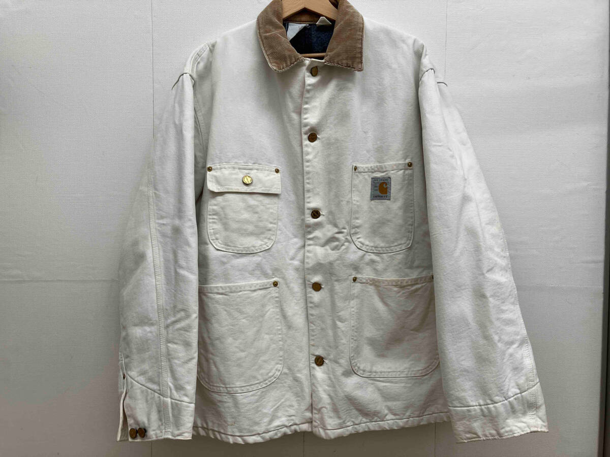 80s Carhartt 古着 チョアコート カバーオール 1980年代 100周年 1889 1989 100YEARS カーハート_画像1