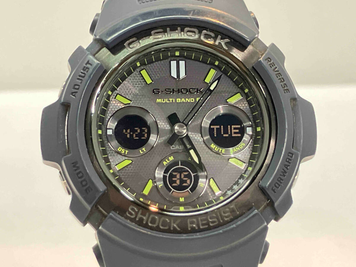【1円スタート】CASIO カシオ G-SHOCK AWG-M100NV ソーラー 腕時計(ゆ23-04-26)の画像1
