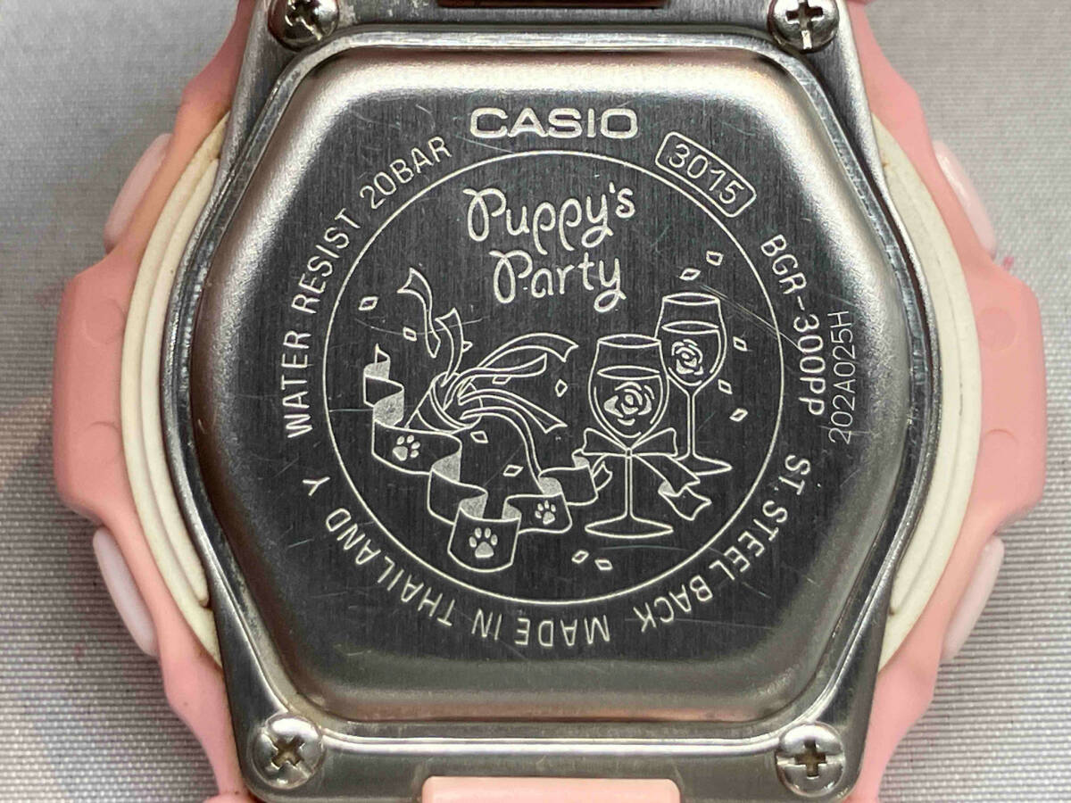 【1円スタート】CASIO カシオ Baby-G パピーズパーティー BGR-300PP ソーラー 腕時計(ゆ24-04-01)の画像3