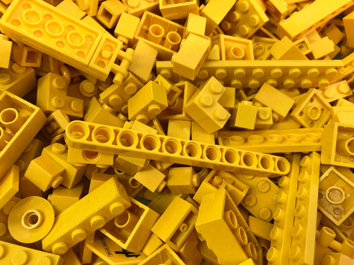 LEGO 色分けブロック バラ 【黄色/イエロー】3Kg以上 大量 まとめ売り パーツ プレート 基本ブロック 特殊ブロック 部品取りの画像7