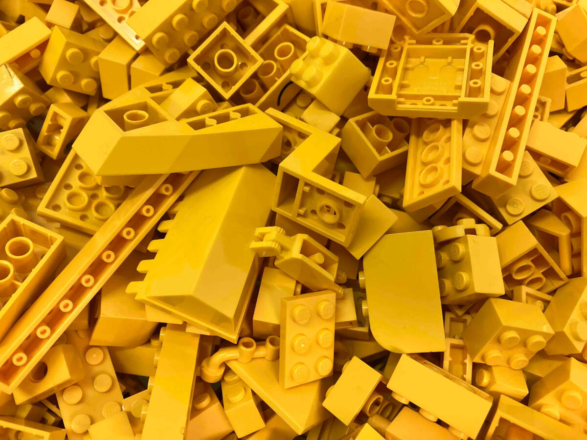 LEGO 色分けブロック バラ 【黄色/イエロー】3Kg以上 大量 まとめ売り パーツ プレート 基本ブロック 特殊ブロック 部品取りの画像9
