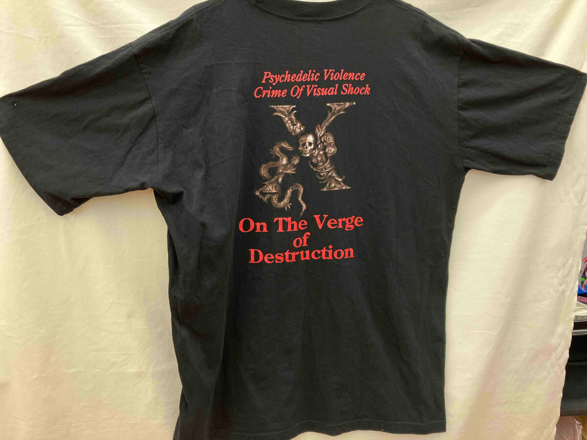  T-shirt / long T black hide T-shirt (XL) On The Verge of Destruction