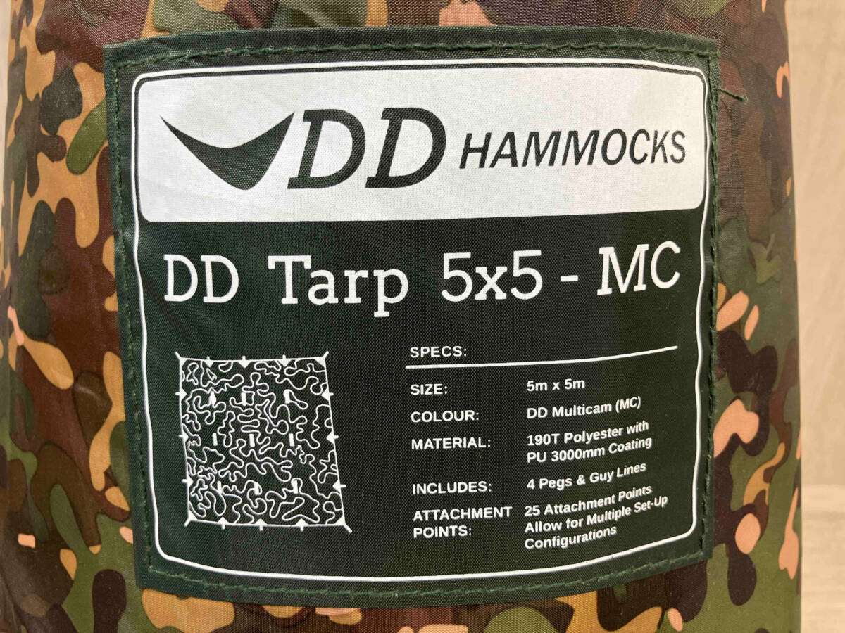 DD HAMMOCKS DD Tarp 5×5 MC 5m×5m 巨大サイズ 5m 25箇所セットアップポイント グループタープ 3000mm 防水の画像2