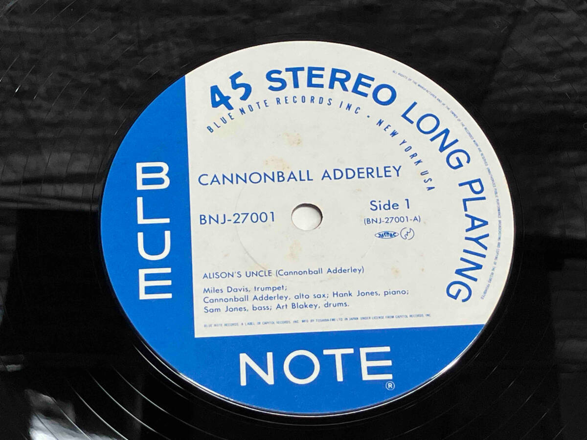 【LP盤】 CANNONBALL ADDERLEY/ キャノンボール・アダレイ MILES DAVIS/マイルス・デイヴィス ALISON’S UNCLE BNJ27001 BLUE NOTE/帯付の画像6