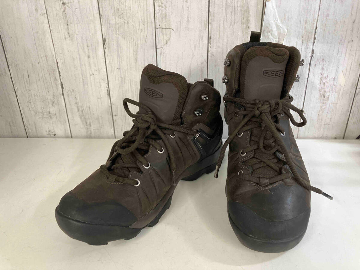 『2年保証』 KEEN キーン VENTURE MID LEATHER WP ヴェンチャーミッドレザーWP 1021619 ハイキングシューズ ブラウン 27.5cm 店舗受取可 27.5cm
