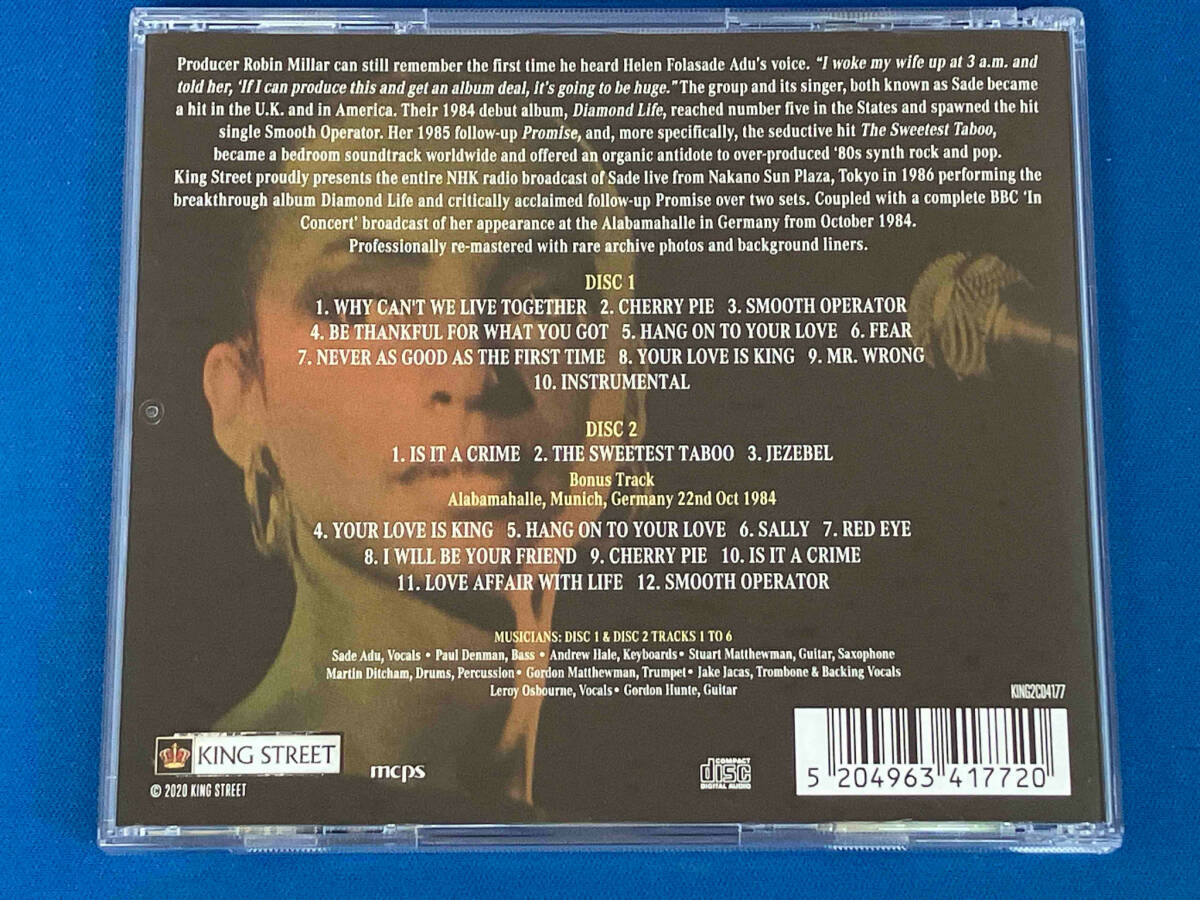 SADE(シャーデー)/TOKYO 1986 [2CD]/ライヴ盤の画像2