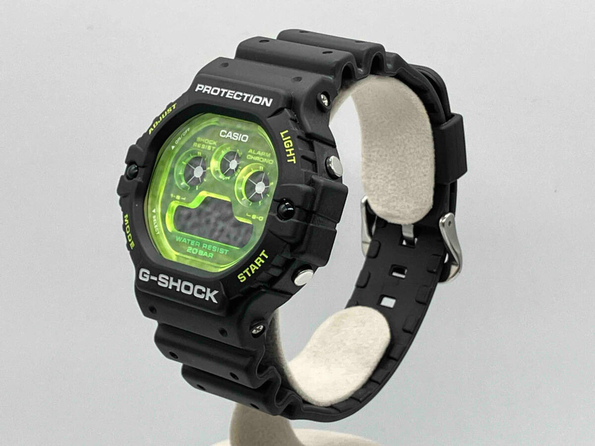 【即決】CASIO カシオ G-SHOCK Gショック DW-5900TS-1JF ブラック ブルーグリーン アナログ デジタル ストップウォッチ 腕時計 箱付きの画像2