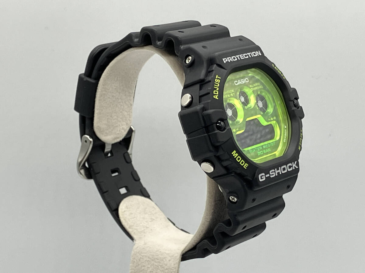 【即決】CASIO カシオ G-SHOCK Gショック DW-5900TS-1JF ブラック ブルーグリーン アナログ デジタル ストップウォッチ 腕時計 箱付きの画像6