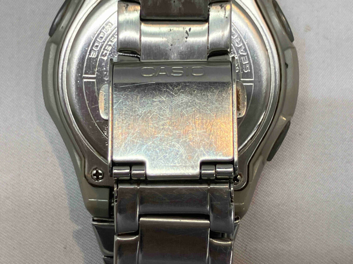 ジャンク 【1円スタート】【ニ次電池切れ】CASIO カシオ ウェーブセプター WVA-M600 ソーラー 腕時計(ゆ25-04-01)の画像4