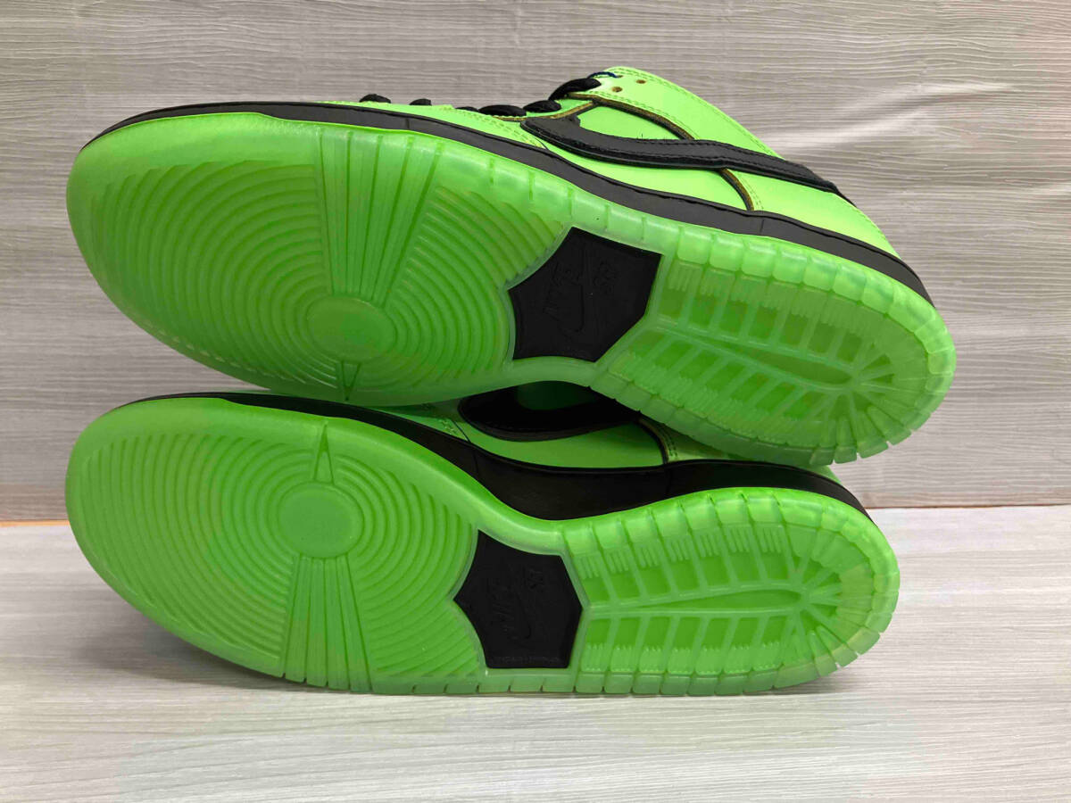 The Powerpuff Girls × Nike SB Dunk Low Pro QS “Buttercup“FZ8319-300 スニーカー 28.5cm ライトグリーン FAKEBUSTERS鑑定バッチ付の画像8