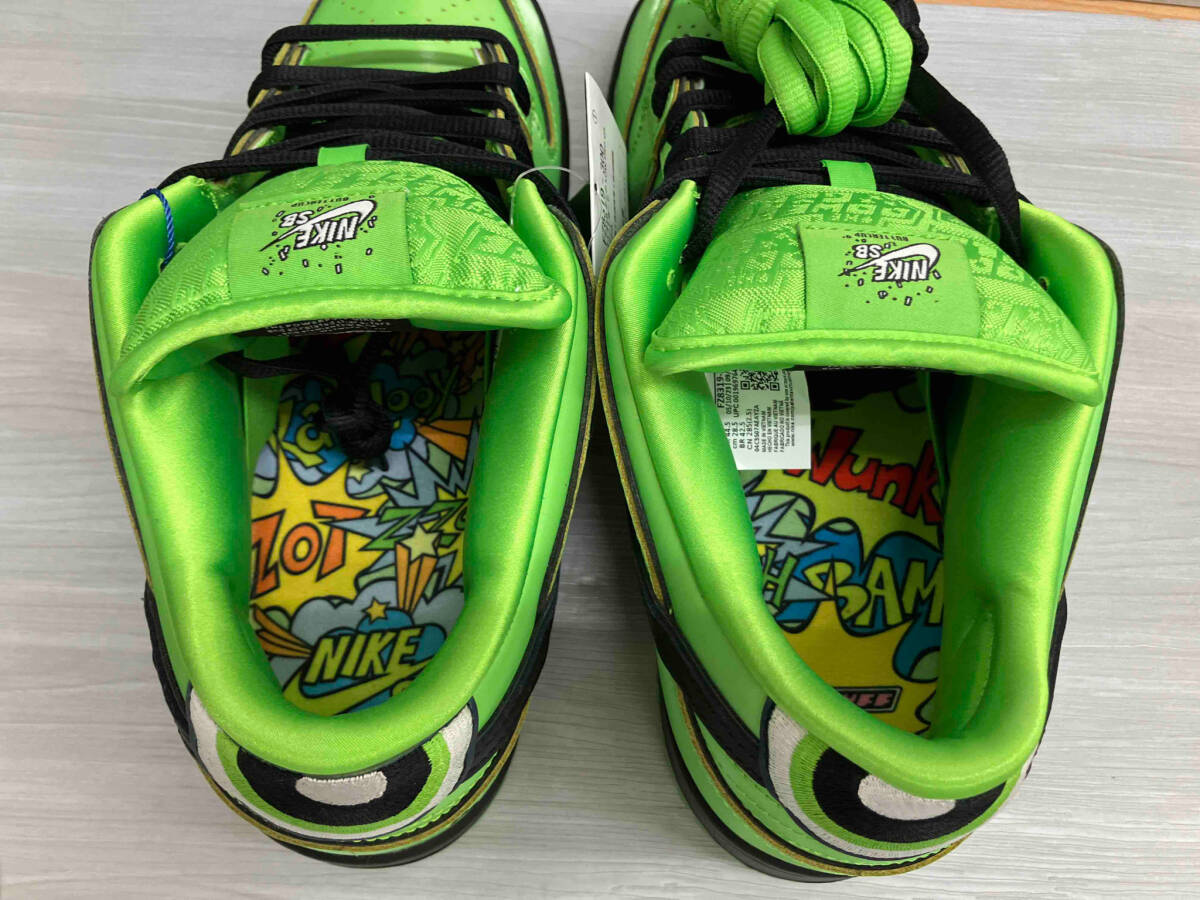 The Powerpuff Girls × Nike SB Dunk Low Pro QS “Buttercup“FZ8319-300 スニーカー 28.5cm ライトグリーン FAKEBUSTERS鑑定バッチ付の画像4