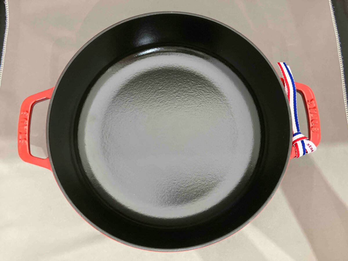 ストウブ Sukiyaki & グリルパン チェリー 26cm 3.3L(25-01-03)の画像2