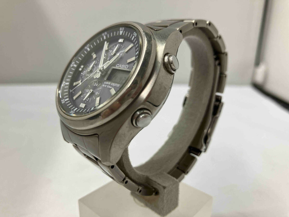 【1円スタート】CASIO カシオ ウェーブセプター WVQ-500TDJ ソーラー 腕時計(ゆ25-04-07)の画像2
