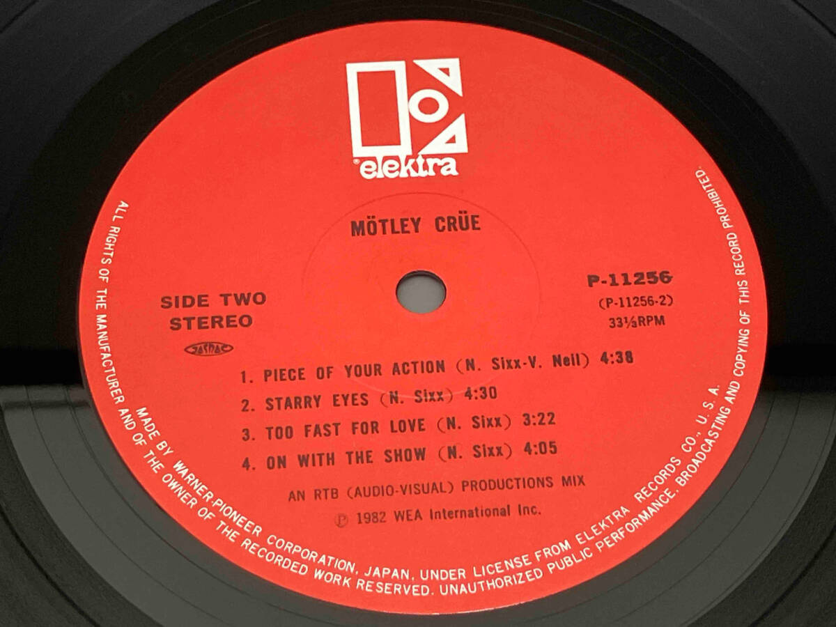 レコード LP盤 華麗なる激情 モトリー・クルー MOTLEY CRUE (P-11256)_画像7