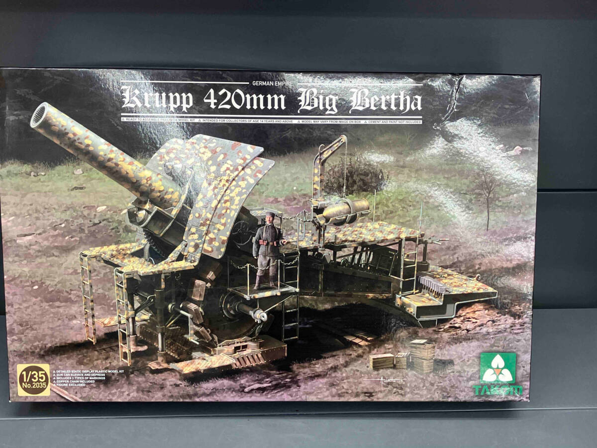 プラモデル タコム 1/35 WWⅠ ドイツ帝国陸軍 ビッグ・バーサ420mm 巨大榴弾砲_画像1